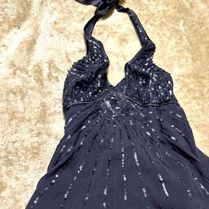 Black Bebe halter top